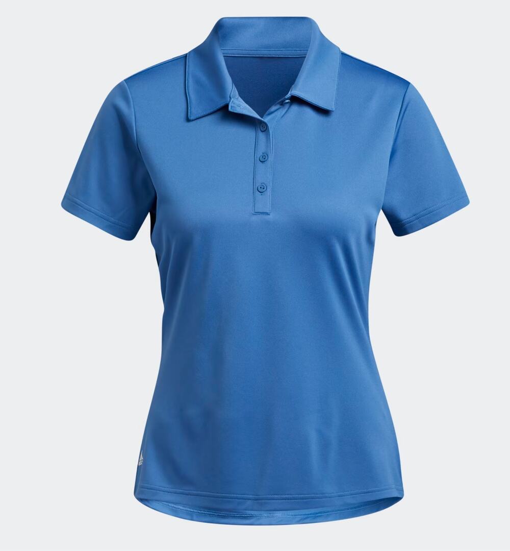 ADIDAS Women's Performance Primegreen Golf Polo Shirt XS Blue Short Sleeve NWT